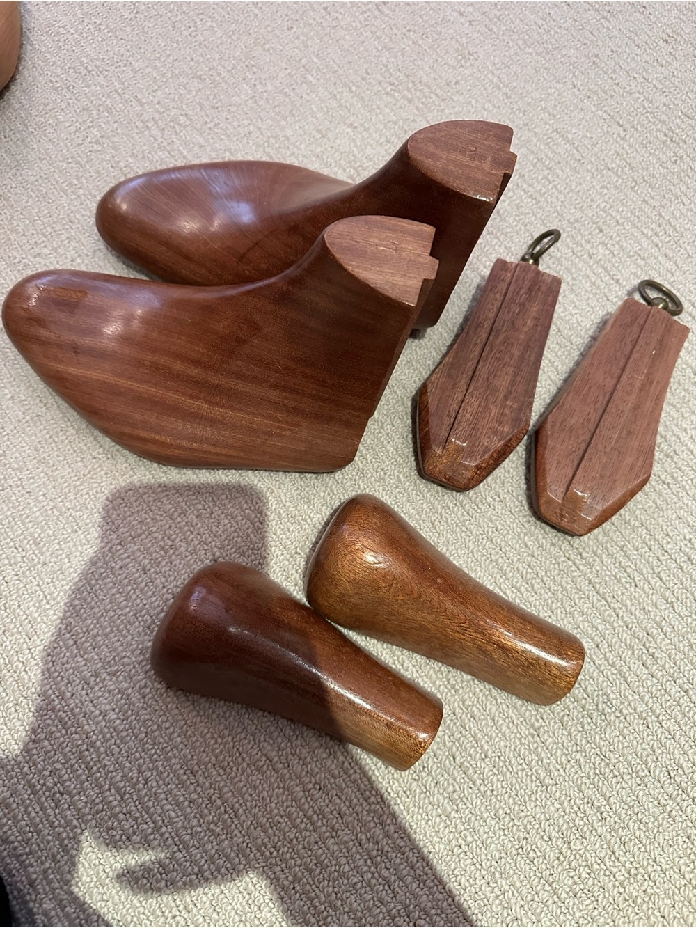 Wooden Shoe Trees and Heel Shapers - Brown